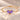 Demi Heart Bracelet in gold with two February amethyst pear-cut stones forming a heart