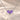 Demi Heart Necklace in silver with two February amethyst pear-cut stones forming a heart
