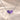 Demi Heart Necklace in silver with June alexandrite and February amethyst pear-cut stones forming a heart
