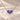 Demi Heart Necklace in silver with two June alexandrite pear-cut stones forming a heart