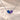 Demi Heart Necklace in silver with September sapphire and June alexandrite pear-cut stones forming a heart
